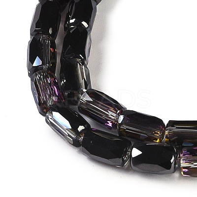 Electroplate Glass Beads Strands GLAA-Q101-02A-HP04-1