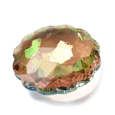 Electroplate Glass Charms EGLA-M028-02D-1