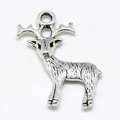Tibetan Style Alloy Pendants TIBE-S301-043AS-RS-1