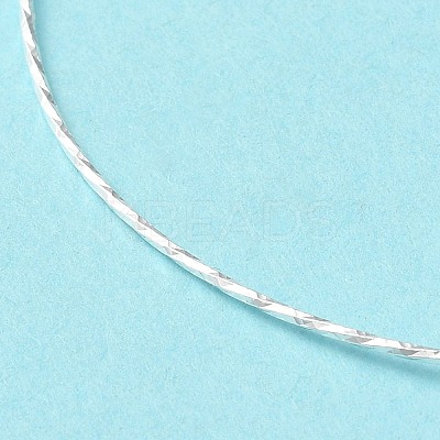 925 Sterling Silver Twisted Bracelets LS-BJEW-G680-01S-1