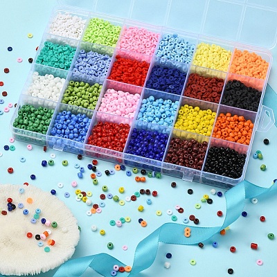 DIY Glass Seed & Disc Polymer Clay Beads Jewelry Making Finding Kit DIY-YW0005-31-1