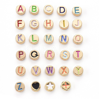Alloy Enamel Beads ENAM-YW0001-26LG-1