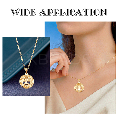 PVD Vacuum Plating 304 Stainless Steel Pendants STAS-UN0019-13-1