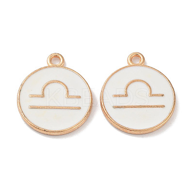 (Defective Closeout Sale: Yellowing) Alloy Enamel Pendants ENAM-XCP0001-38B-1