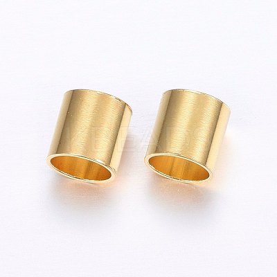 304 Stainless Steel Tube Beads STAS-O098-09G-1