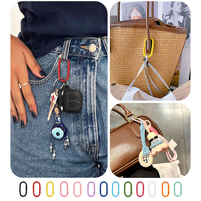 10Pcs Alloy Spring Gate Rings FIND-TA0009-25E-1