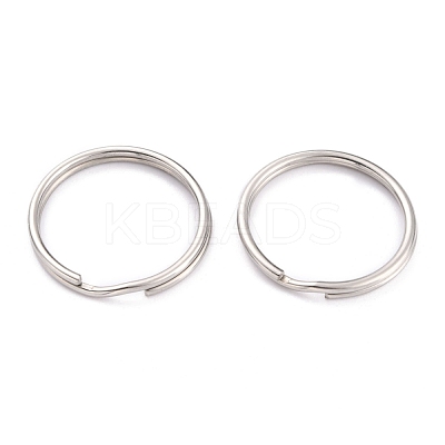 Non-Tarnish 304 Stainless Steel Split Key Rings STAS-H153-02P-1