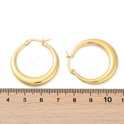 304 Stainless Steel Hoop Earrings for Women EJEW-U046-07G-B-1
