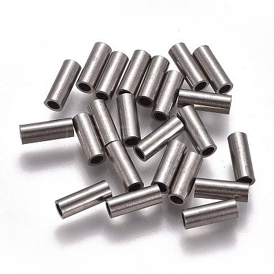 Non-Tarnish 304 Stainless Steel Tube Beads LS-STAS-F224-01P-C-1