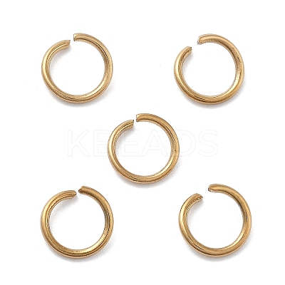 Ion Plating(IP) 304 Stainless Steel Open Jump Rings STAS-M081-01G-03-1