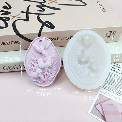 Flower Pendant DIY Food Grade Silicone Mold PW-WG25212-04-1