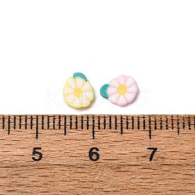 Handmade Polymer Clay Cabochons and Plastic Beads for DIY Jewelry Making Findings CLAY-B007-04J-1