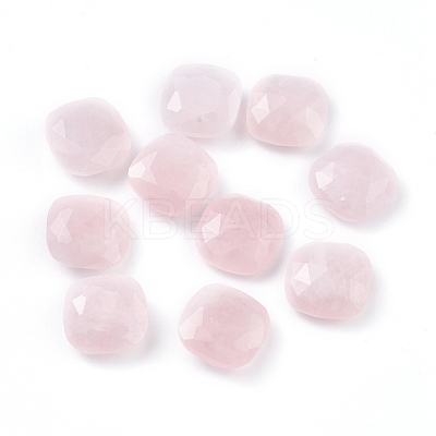 Natural Rose Quartz Cabochons G-G835-C01-10-1