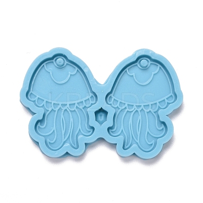 Jellyfish Shape Pendant Silicone Molds DIY-M034-05-1