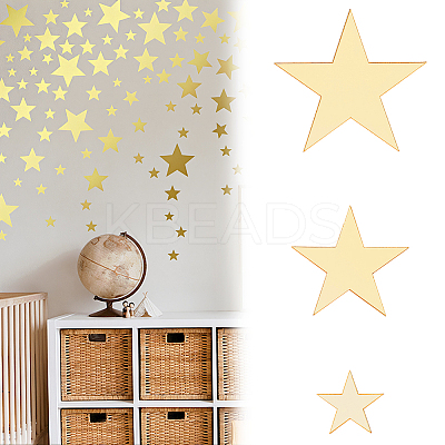 4Bags Acrylic Star Stickers DIY-GF0012-46A-1