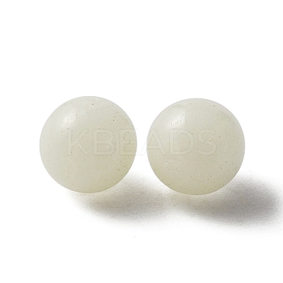 Synthetic Luminous Stone Round Beads G-WH0026-08A-03A-1