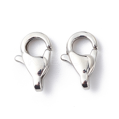 Tarnish Resistant 304 Stainless Steel Lobster Claw Clasps LS-STAS-Q048-1-1