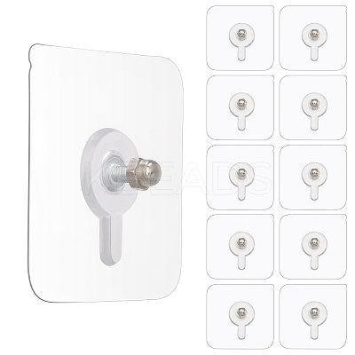 36Pcs Acrylic Traceless Hook Hangers AJEW-CA0005-07C-1