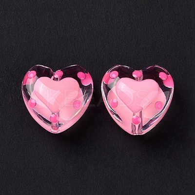 Glass Heart Beads LS-GLAA-D005-01A-1