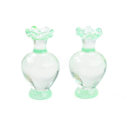 Resin Porcelain Vase Miniature  Ornaments AJEW-Q009-01B-1