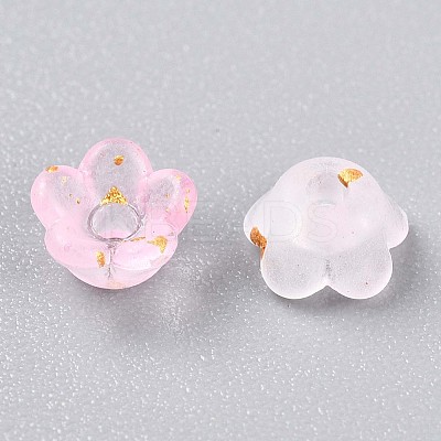 Frosted Transparent Acrylic Beads OACR-N137-72B-1
