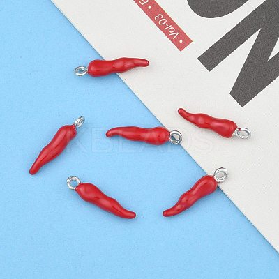 Brass Enamel Pendants LS-PALLOY-H003-1-1