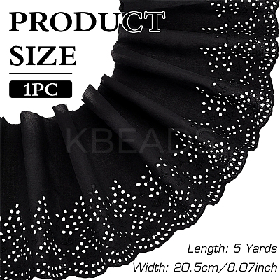 5 Yards Cotton Embroidery Flower Lace Ribbons OCOR-MA0001-29B-1