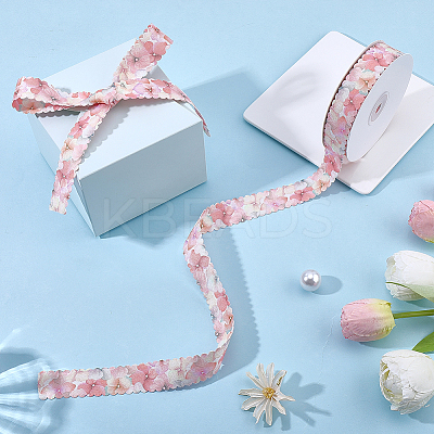 1Roll Single Face Printed Polyester Satin Ribbon SRIB-CY0001-47B-1