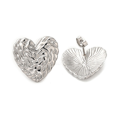 Non-Tarnish 304 Stainless Steel Studs Earrings EJEW-K272-02B-P-1