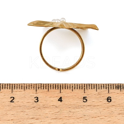 304 Stainless Steel Cuff Open Rings for Women SA-CBAF040-03G-1