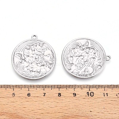 304 Stainless Steel Pendants STAS-T065-16P-1