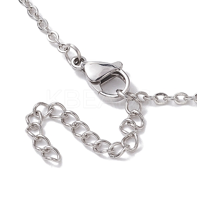 3 Pcs 201 Stainless Steel Crystal Stone Cage Pendant Necklaces NJEW-JN04749-1