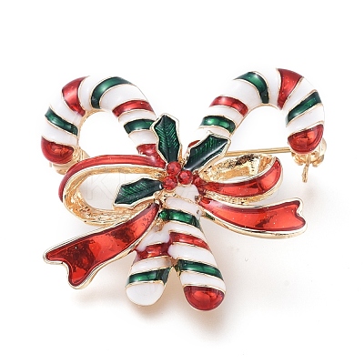 Golden Plated Alloy Brooches JEWB-L011-021G-1