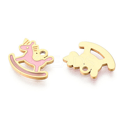 304 Stainless Steel Enamel Charms STAS-T065-49G-1