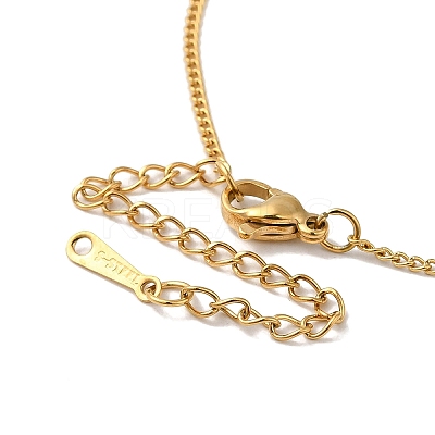 Stainless Steel Nuggets Pendant Necklace NJEW-D054-04G-1