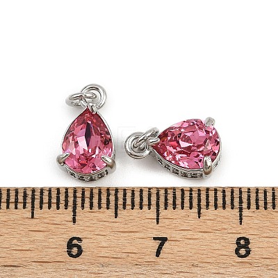 Brass Pave Cubic Zirconia Pendants KK-L240-05P-02-1