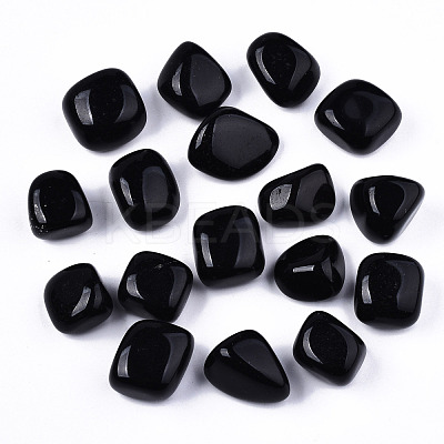 Natural Black Obsidian Beads G-N332-001-1