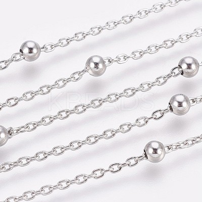 Tarnish Resistant 304 Stainless Steel Cable Chain Anklets LS-AJEW-P069-03P-1