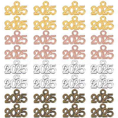 100Pcs 4 Colors Alloy Pendants FIND-SP0002-36-1