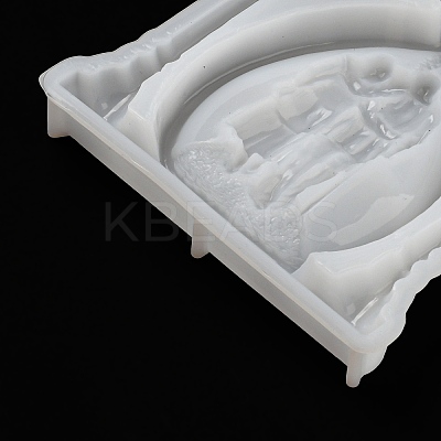 Valentine's Day Couple Sand Glass Shape Display Decoration DIY Silicone Statue Mold DIY-K072-03-1
