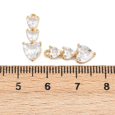 Brass Micro Pave Cubic Zirconia Pendants KK-A274-22G-1