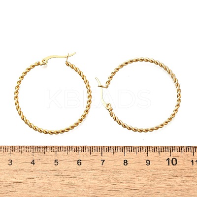 201 Stainless Steel Hoop Earrings LS-EJEW-Q026-13G-A-1