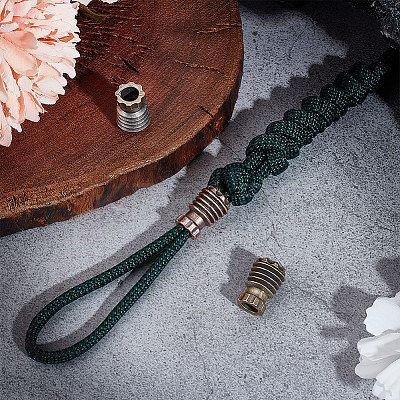 3Pcs 3 Colors Brass EDC European Beads KK-UN0001-86-1