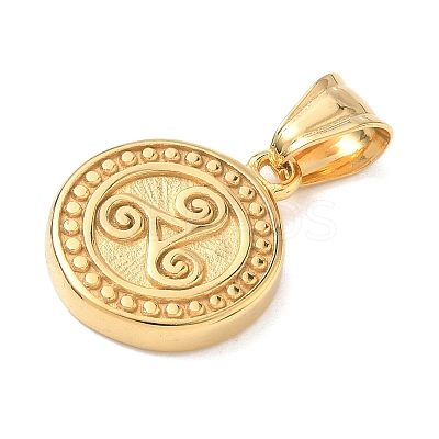 304 Stainless Steel Pendants STAS-D207-01G-1