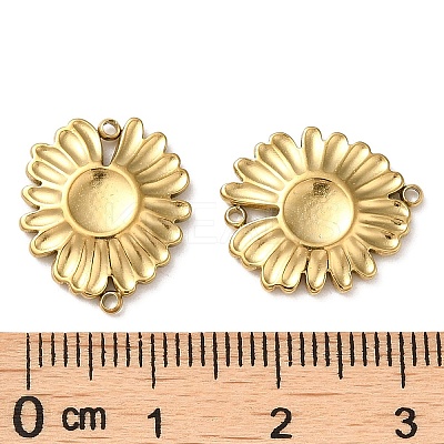 PVD Vacuum Plating 304 Stainless Steel Connector Charms STAS-Q252-37G-1