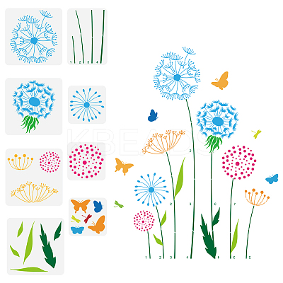 PET Hollow Out Drawing Painting Stencils DIY-WH0394-0217-1