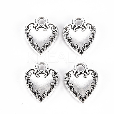Tibetan Style Alloy Charms TIBE-S323-127AS-RS-1
