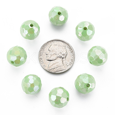 Opaque Acrylic Beads TACR-S154-10F-01-1