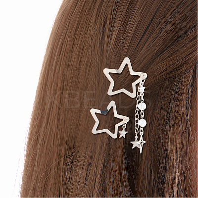 10pcs Iron Alloy Snap Hair Clips PHAR-CP0001-25-1