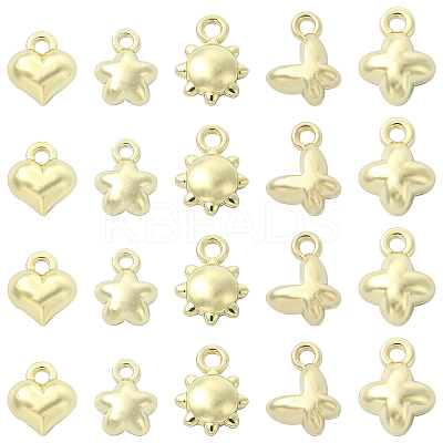 30Pcs 5 Style Alloy Charms FIND-CJ0001-45-1